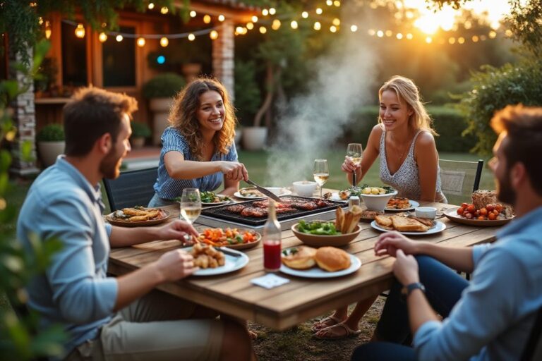 Barbecue d’extérieur au feu de bois : authenticité et convivialité à la maison